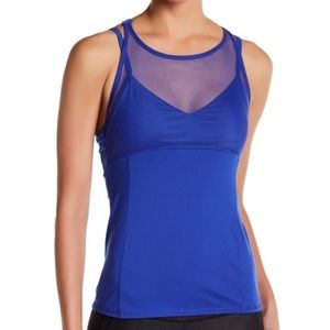Blue Mesh Alo tank top